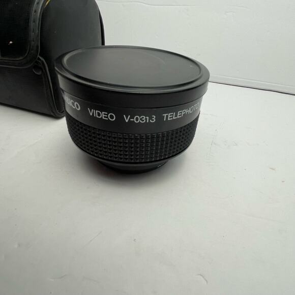 Ambico Video V-0313 Telephoto 2.0X Hi-Resolution Lens Japan 52mm 49mm Case - Picture 4 of 9